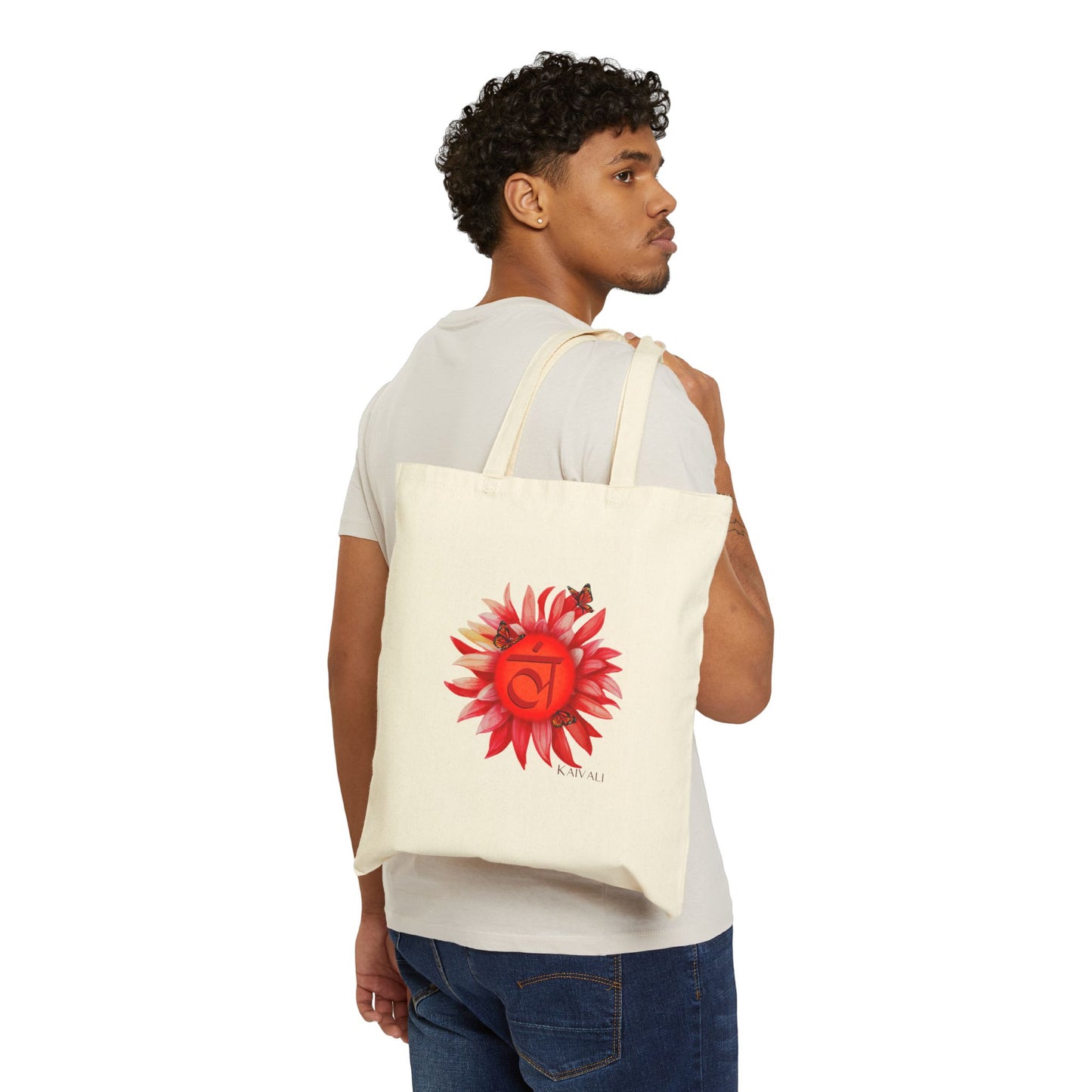 ROOT CHAKRA CANVAS TOTE BAG