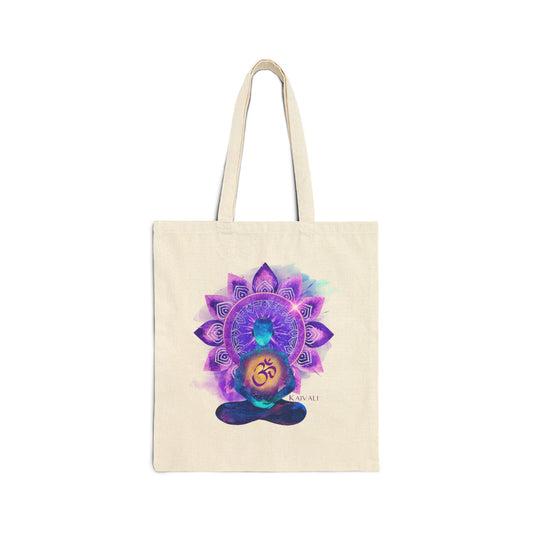 CROWN CHAKRA CANVAS TOTE BAG