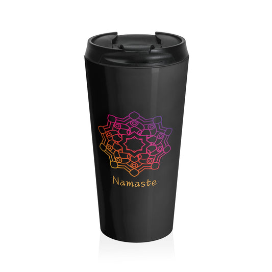 MANDALA STAINLESS STEEL TRAVEL MUG