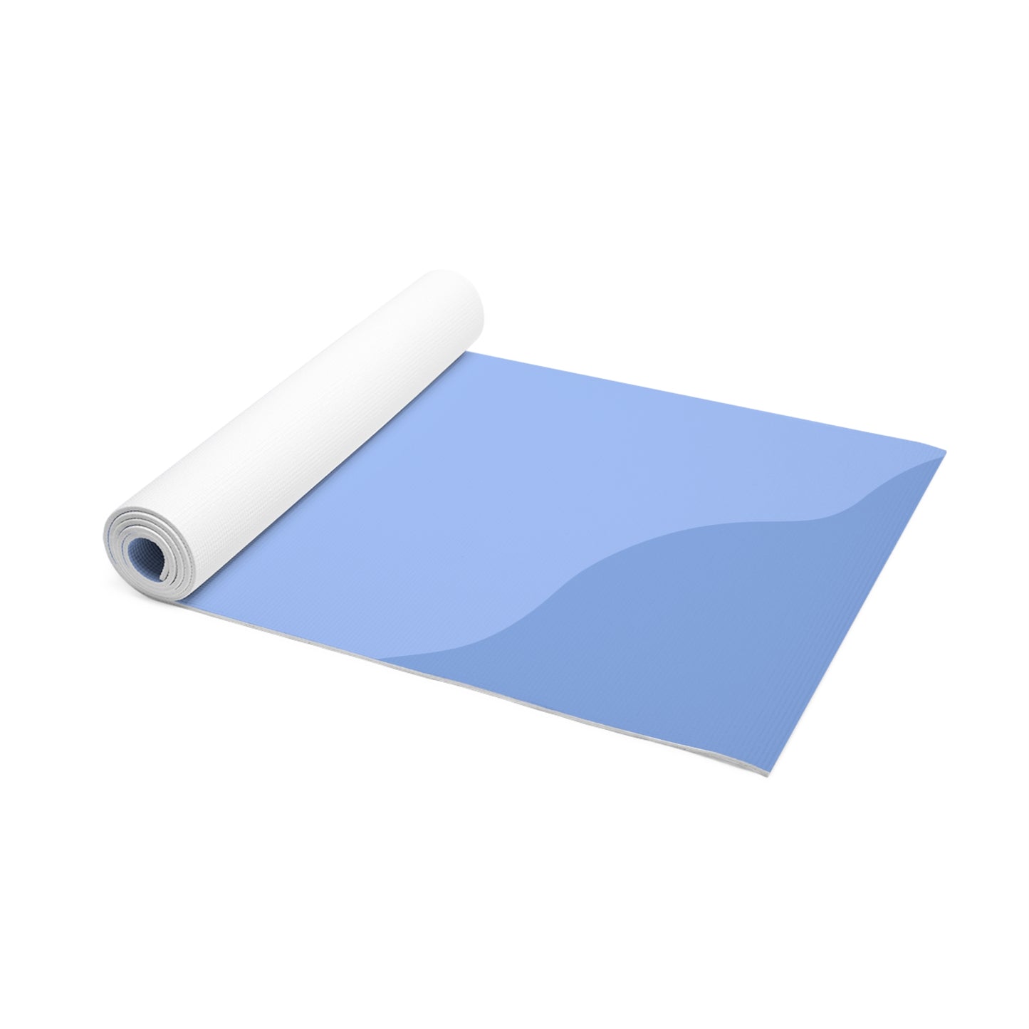 BLUE WAVY FOAM YOGA MAT