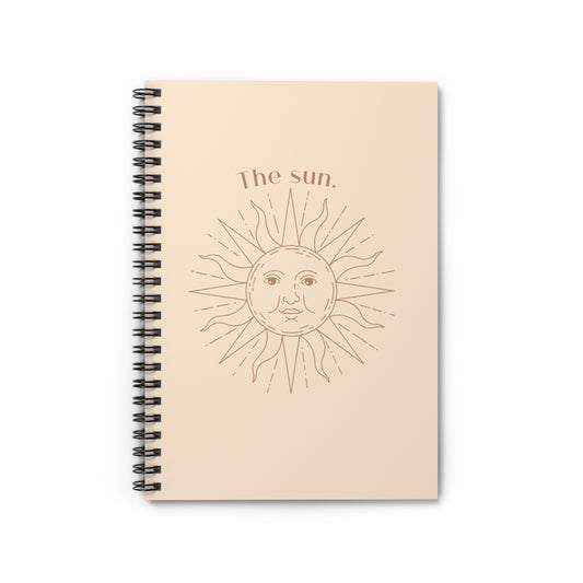 THE SUN SPIRAL NOTEBOOK - RULED LINE