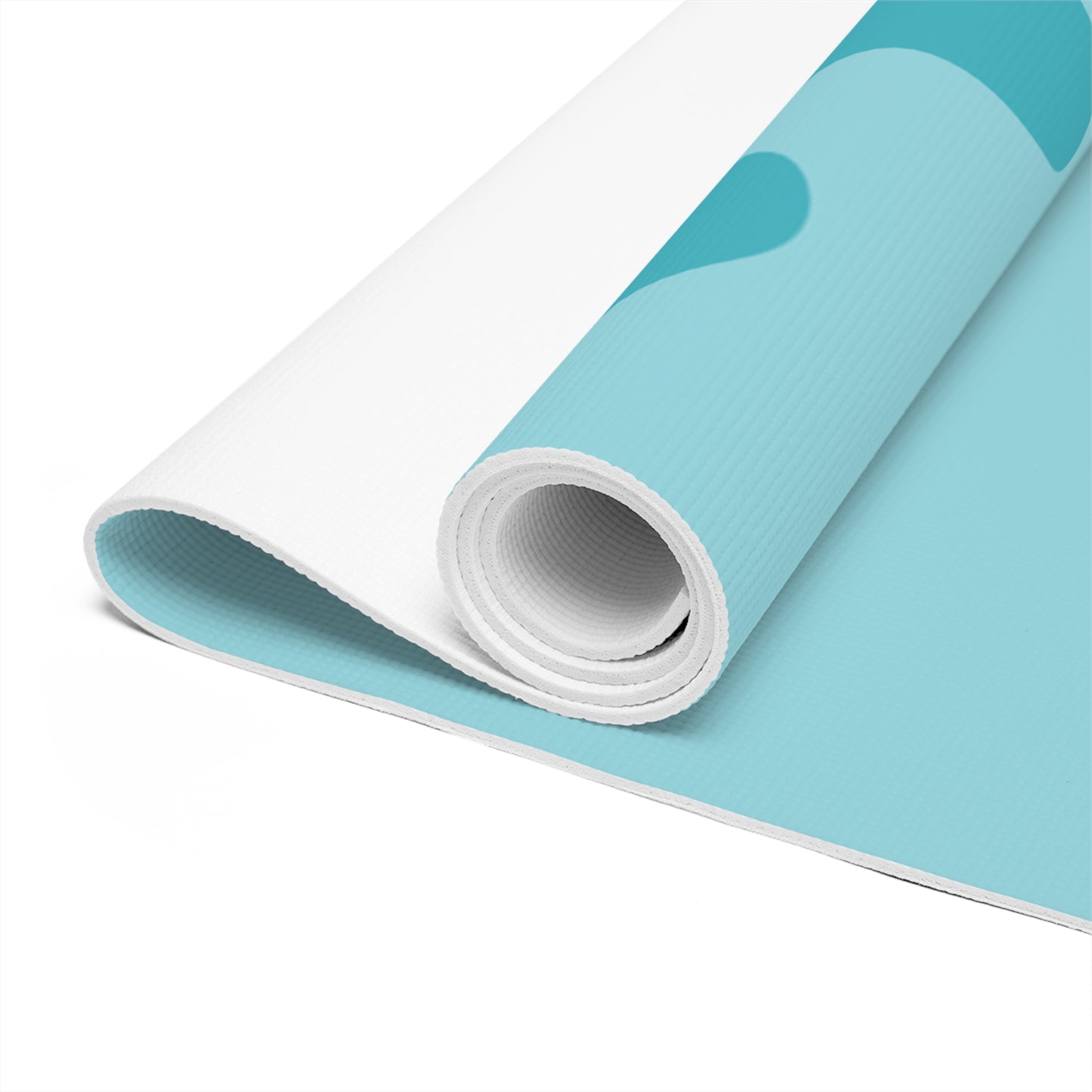 SEA BLUE FLOWER FOAM YOGA MAT