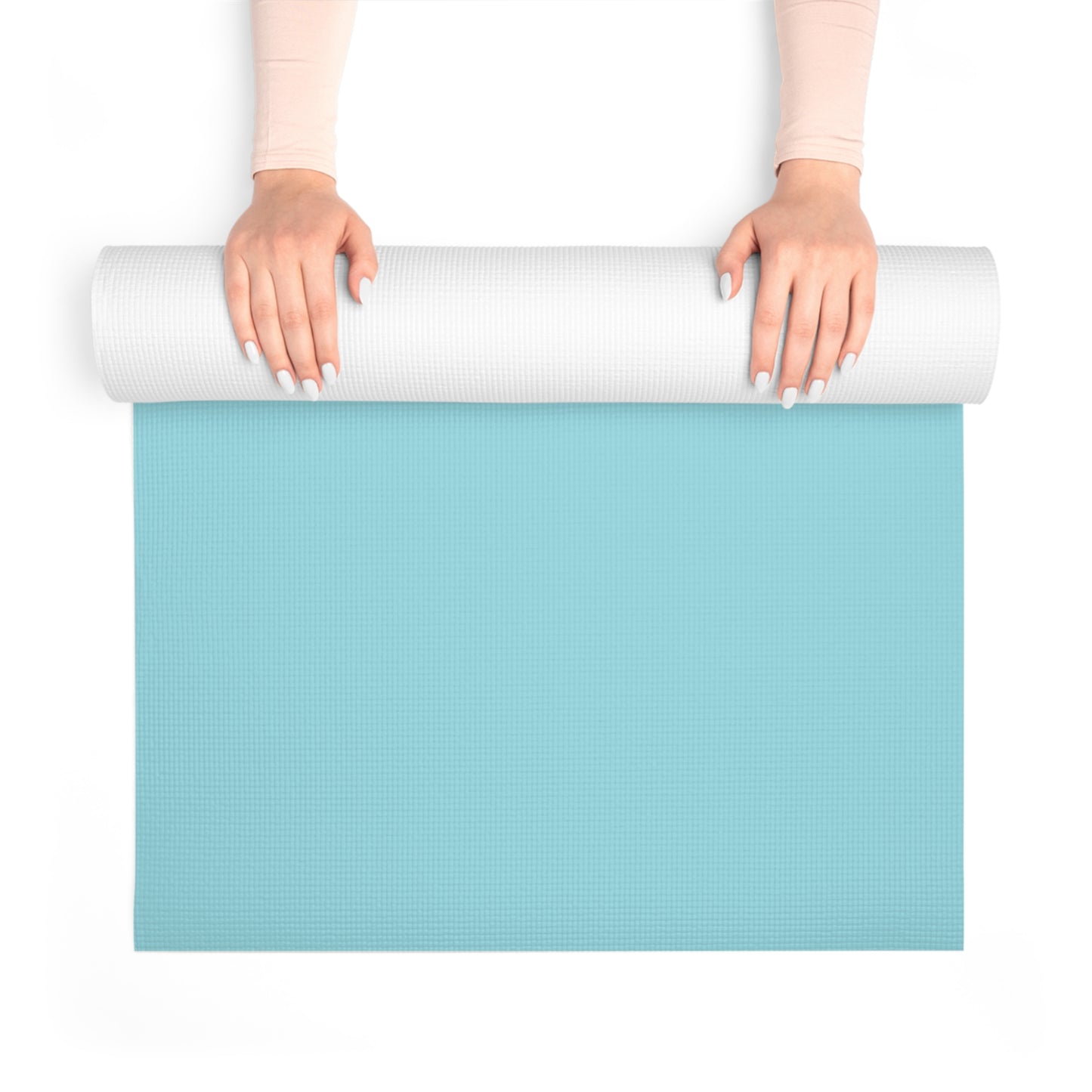 SEA BLUE FLOWER FOAM YOGA MAT