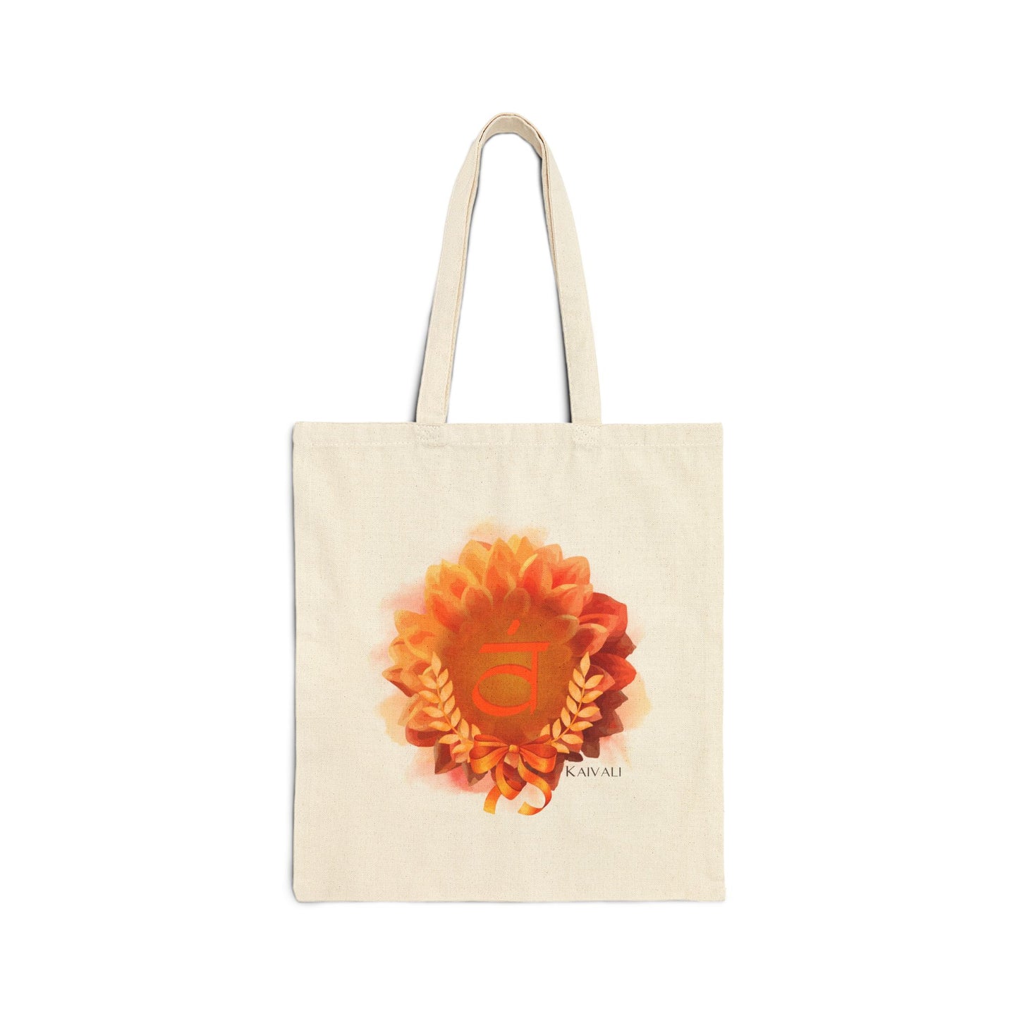 SACRAL CHAKRA CANVAS TOTE BAG