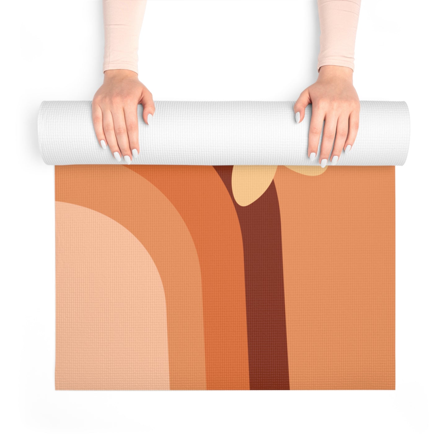 COZY ORANGE AESTHETIC FOAM YOGA MAT