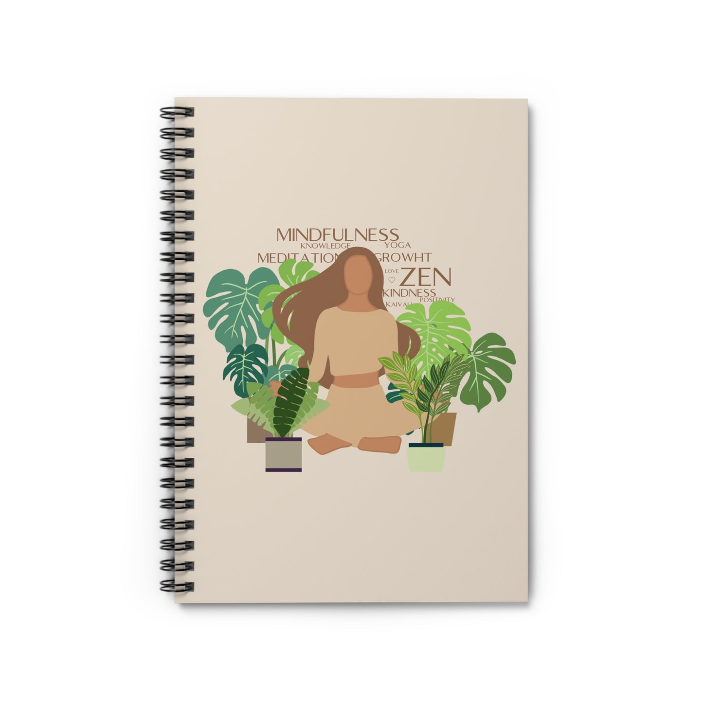 MEDITATION AESTHETIC SPIRAL NOTEBOOK - RULED LINE