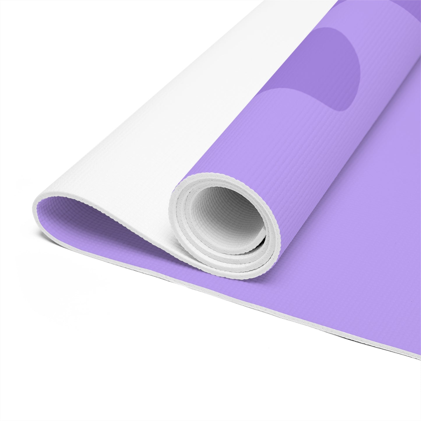 PURPLE SIMPLE FLOWER FOAM YOGA MAT