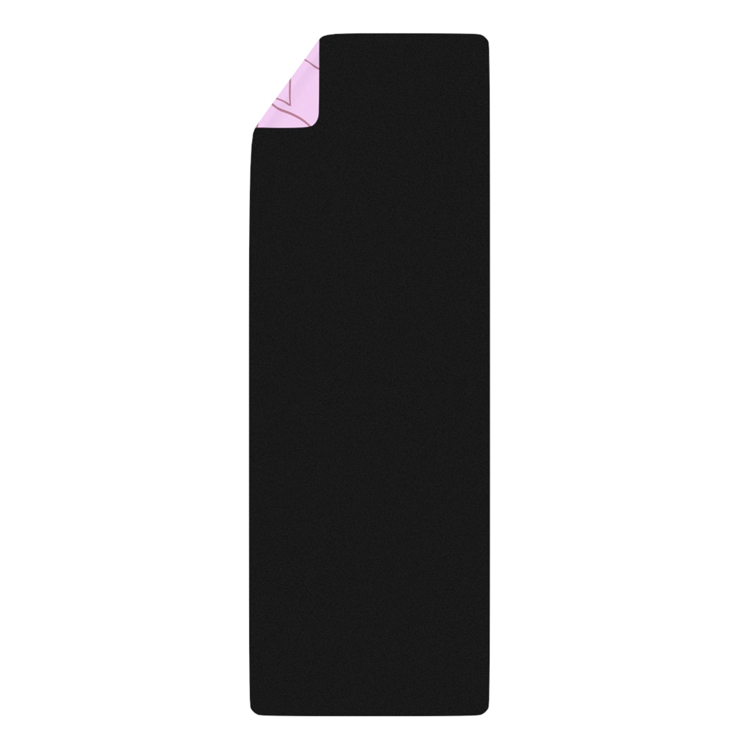 PINK FLORAL RUBBER YOGA MAT