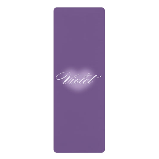 DARK VIOLET RUBBER YOGA MAT