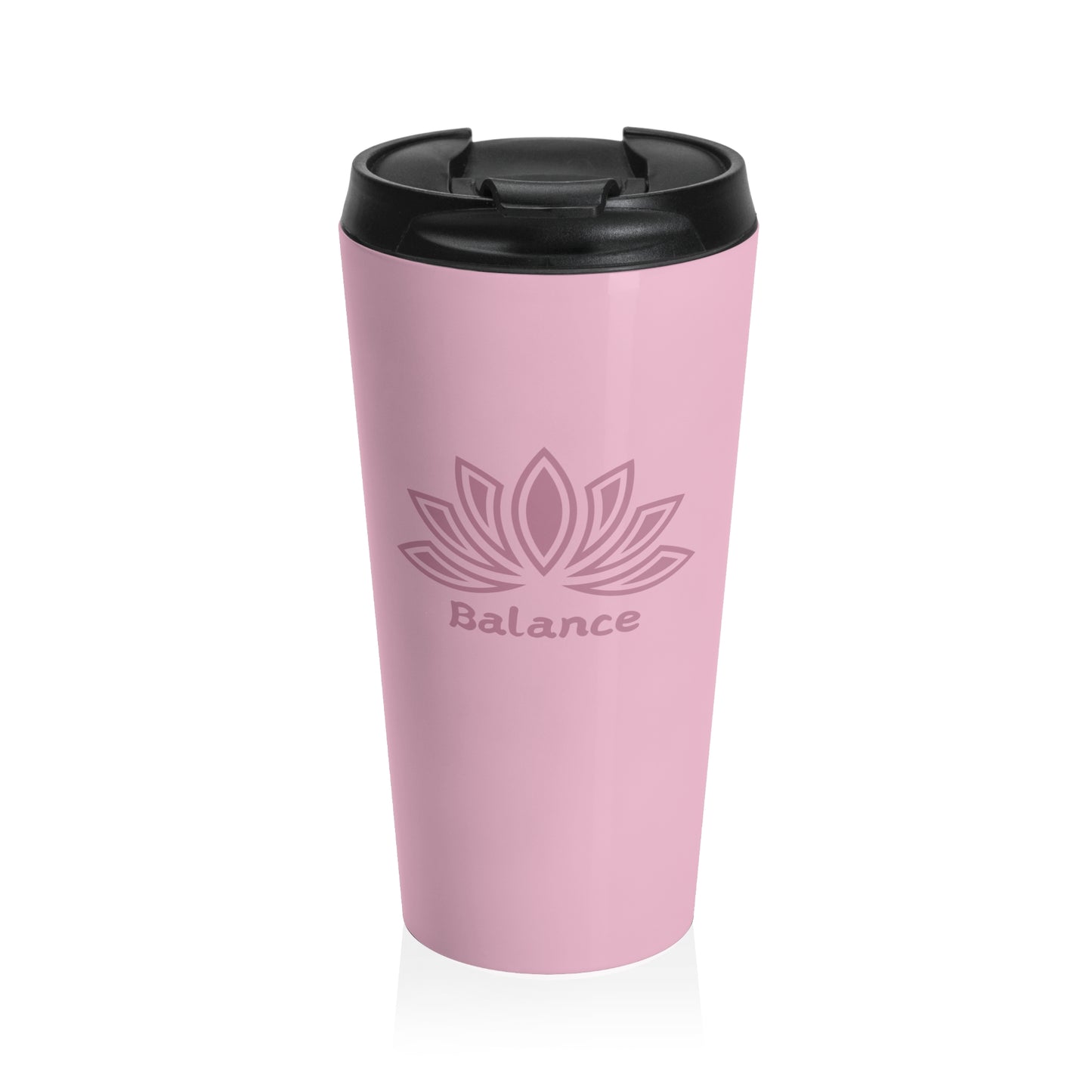 BALANCE (PINK) STAINLESS STEEL TRAVEL MUG