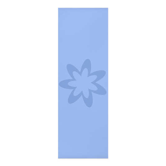 BLUE SIMPLE FLOWER FOAM YOGA MAT