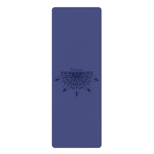 BLUE PEACE RUBBER YOGA MAT