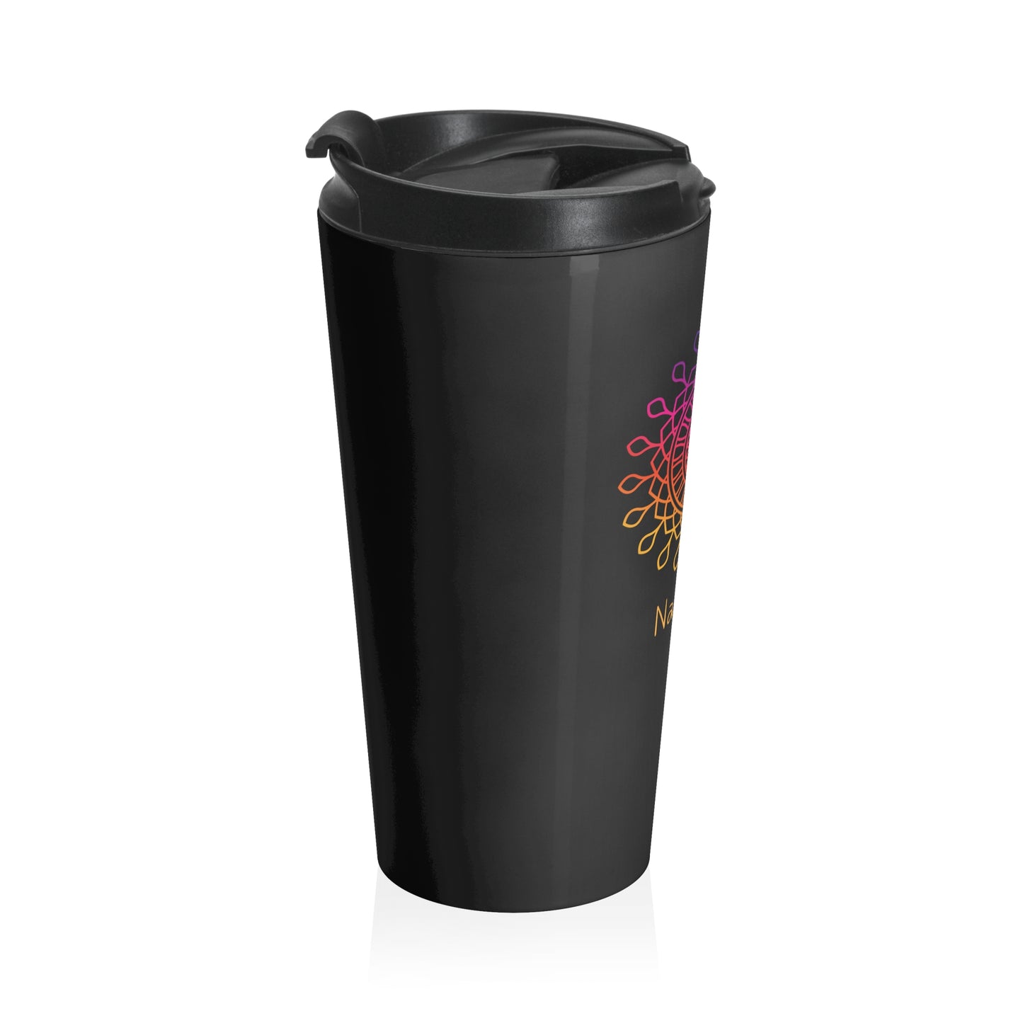 MANDALA STAINLESS STEEL TRAVEL MUG