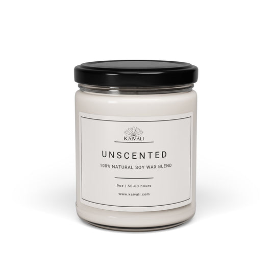 UNSCENTED SOY CANDLE, 9oz