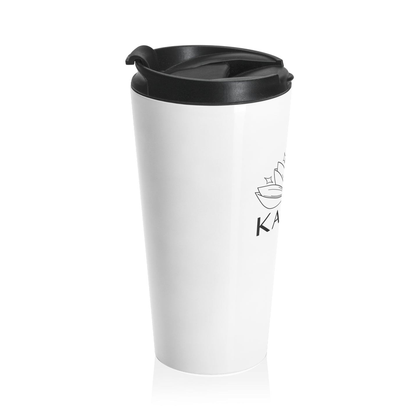 KAIVALI (WHITE) STAINLESS STEEL TRAVEL MUG