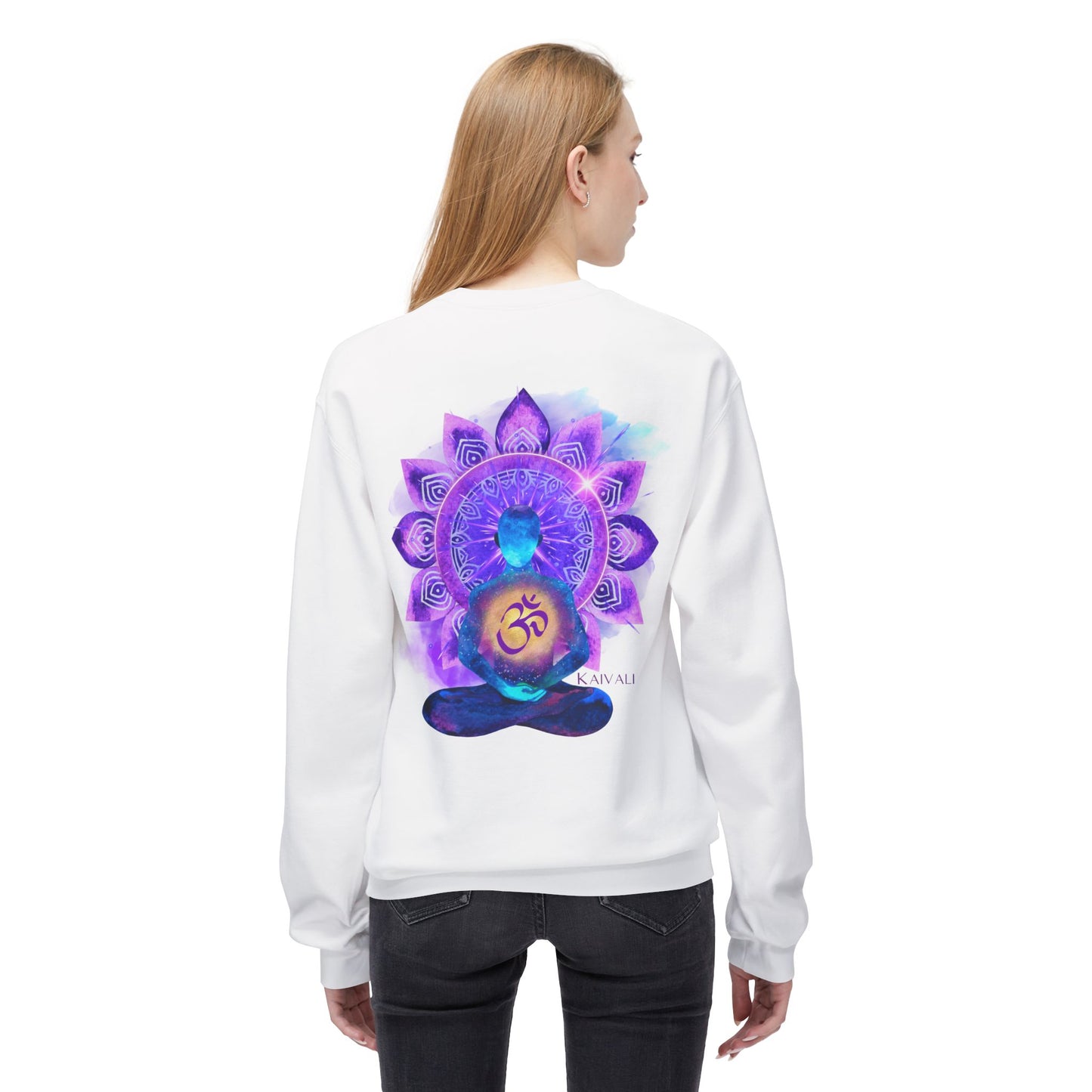 CROWN CHAKRA UNISEX MIDWEIGHT SOFTSTYLE FLEECE CREWNECK SWEATSHIRT