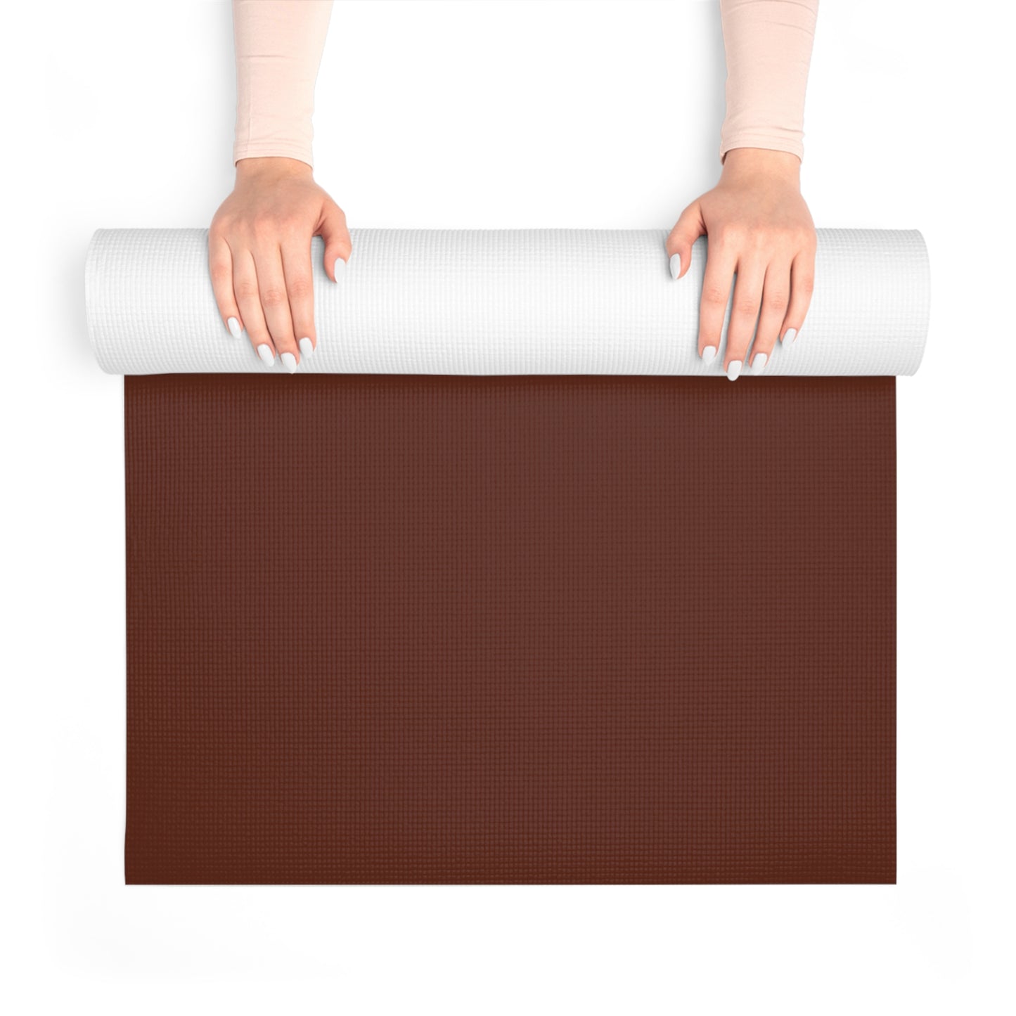 DARK BROWN AESTHETIC FOAM YOGA MAT