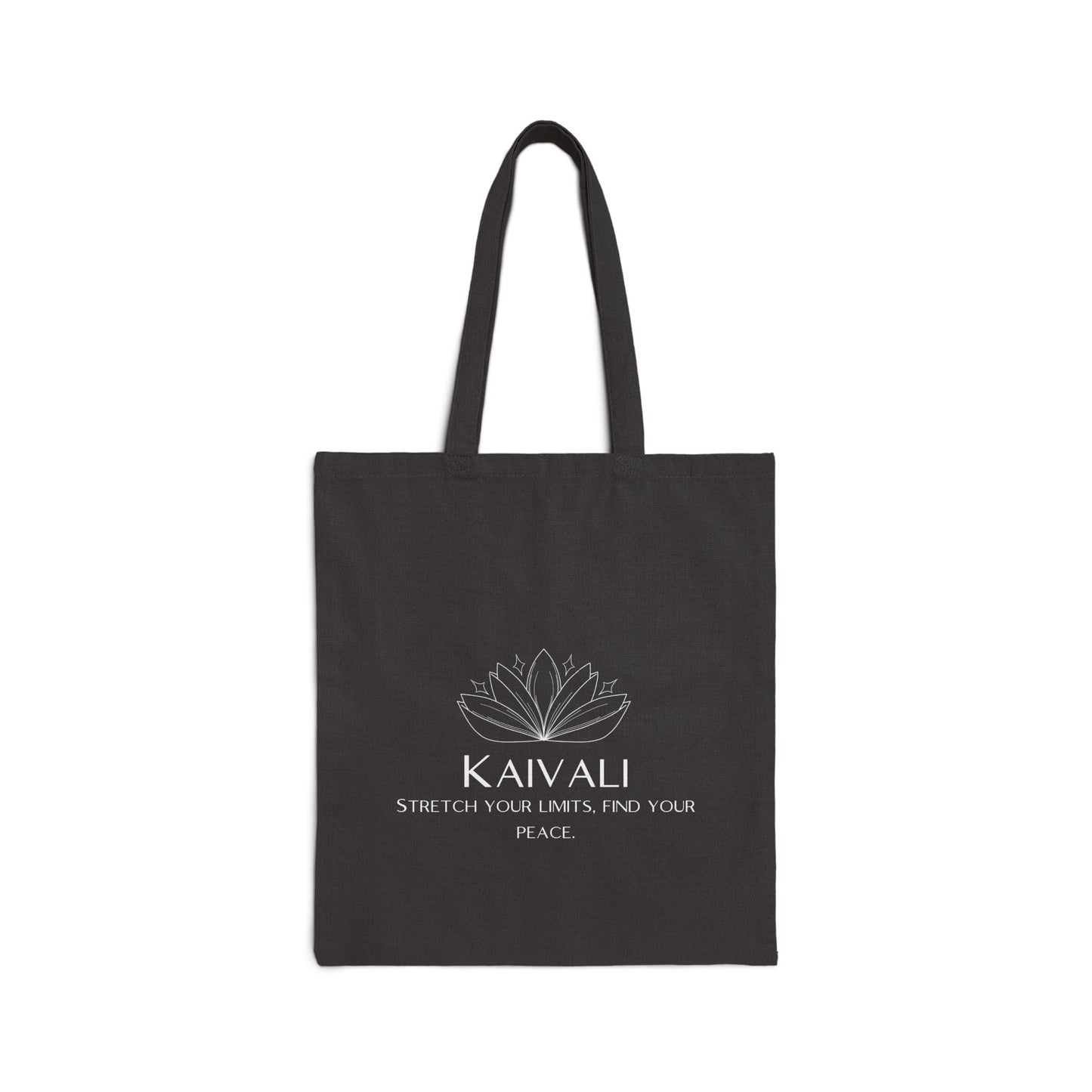 KAIVALI BLACK CANVAS TOTE BAG