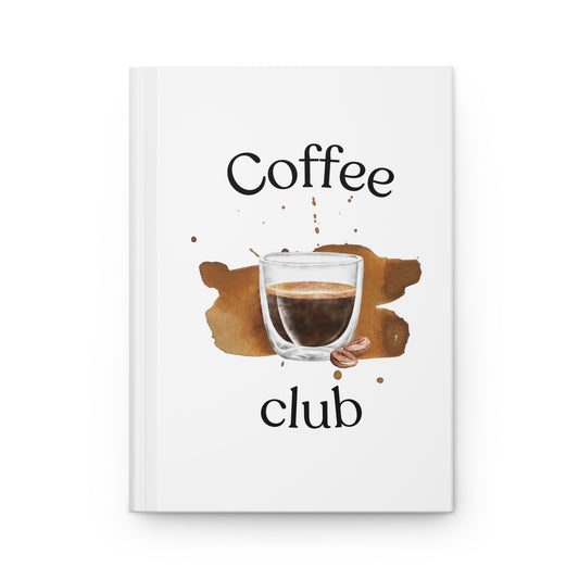 COFFEE CLUB MATTE HARDCOVER JOURNAL