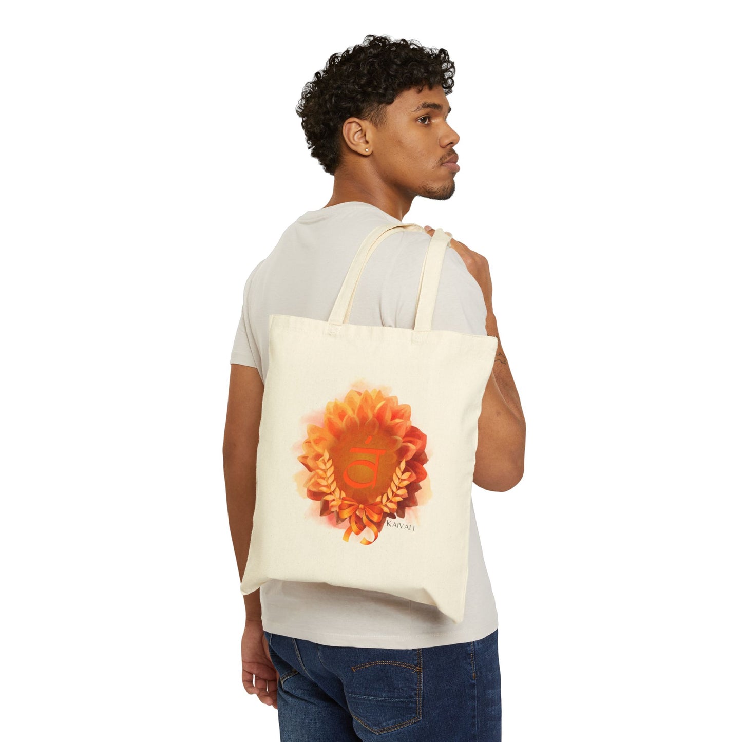 SACRAL CHAKRA CANVAS TOTE BAG