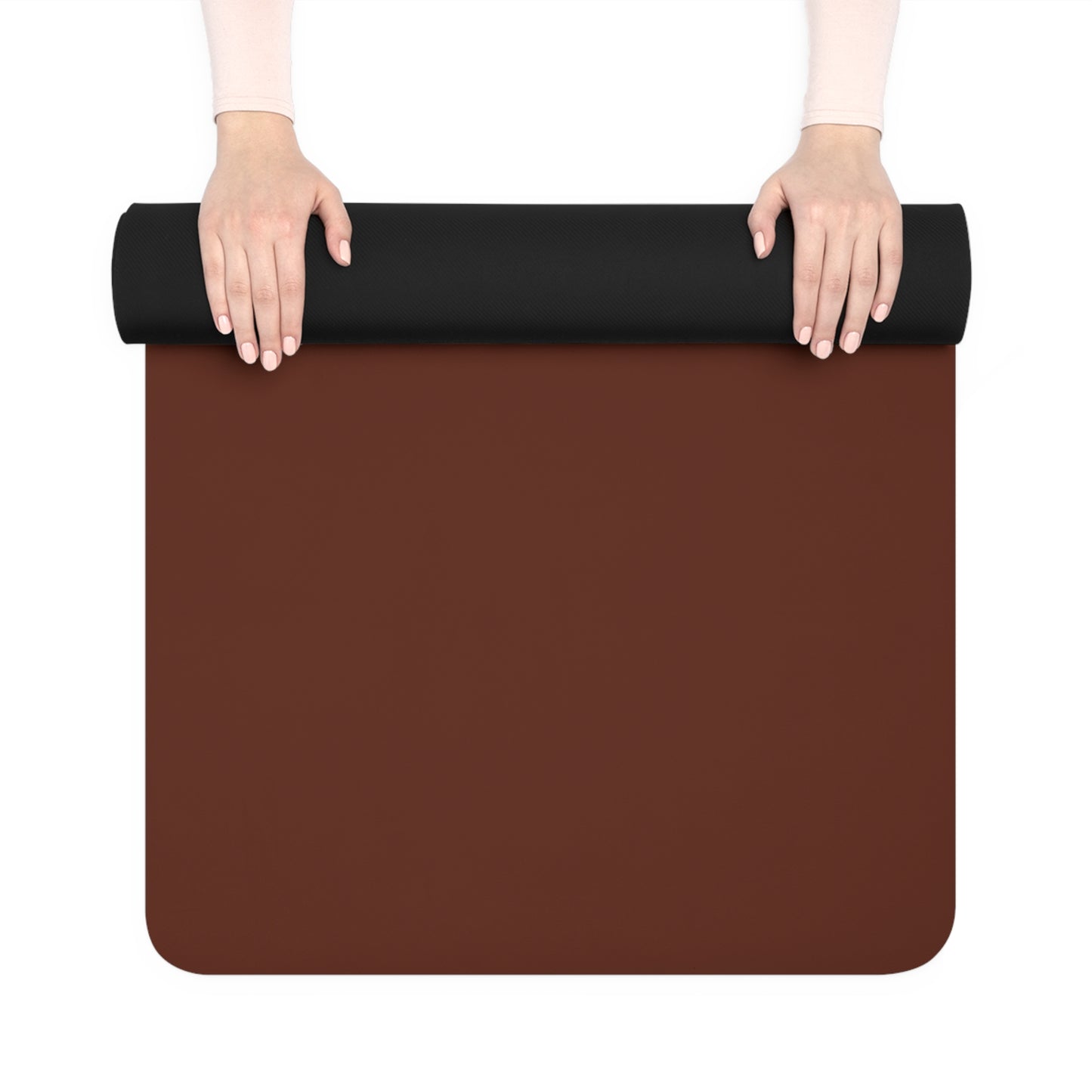 BROWN AESTHETIC RUBBER YOGA MAT