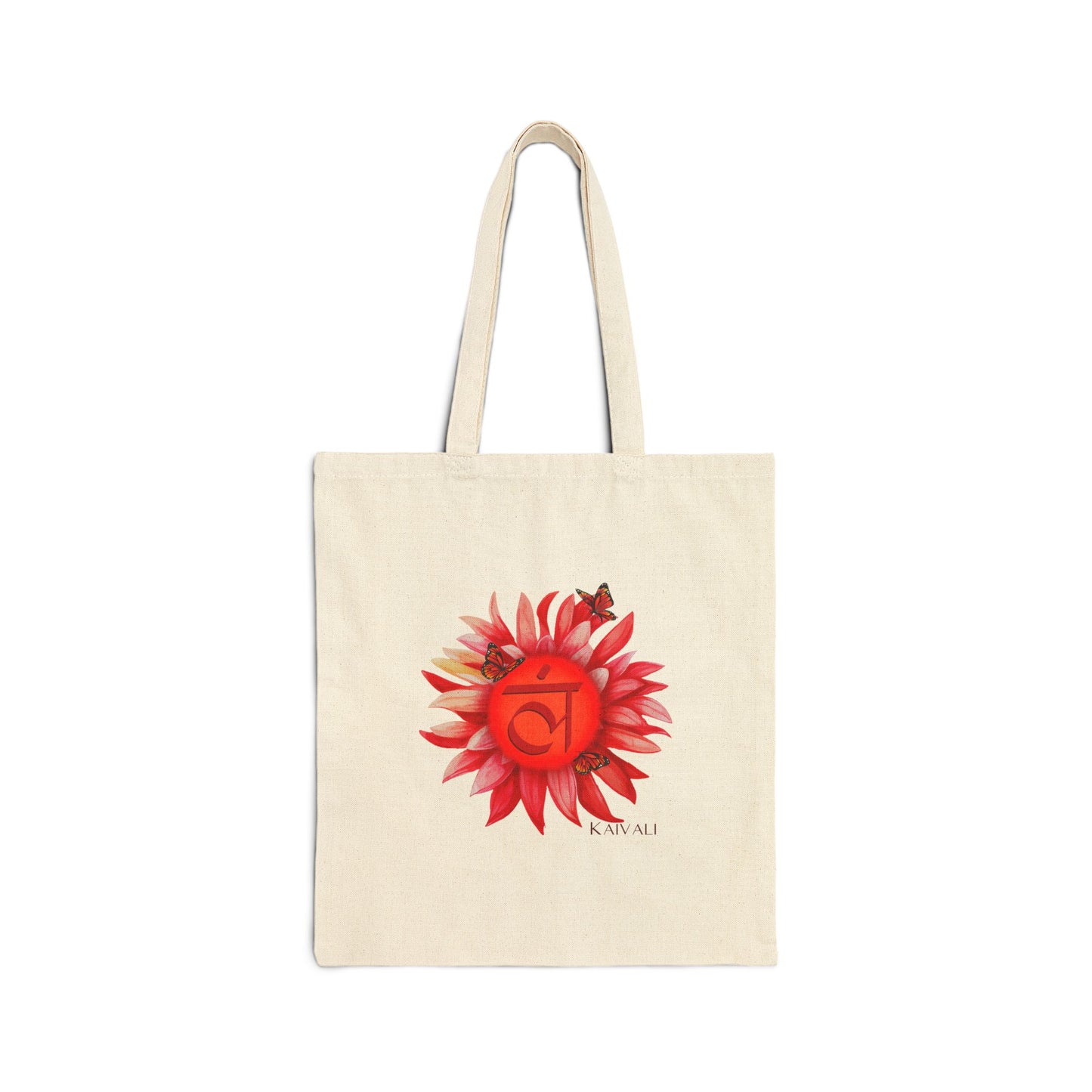 ROOT CHAKRA CANVAS TOTE BAG