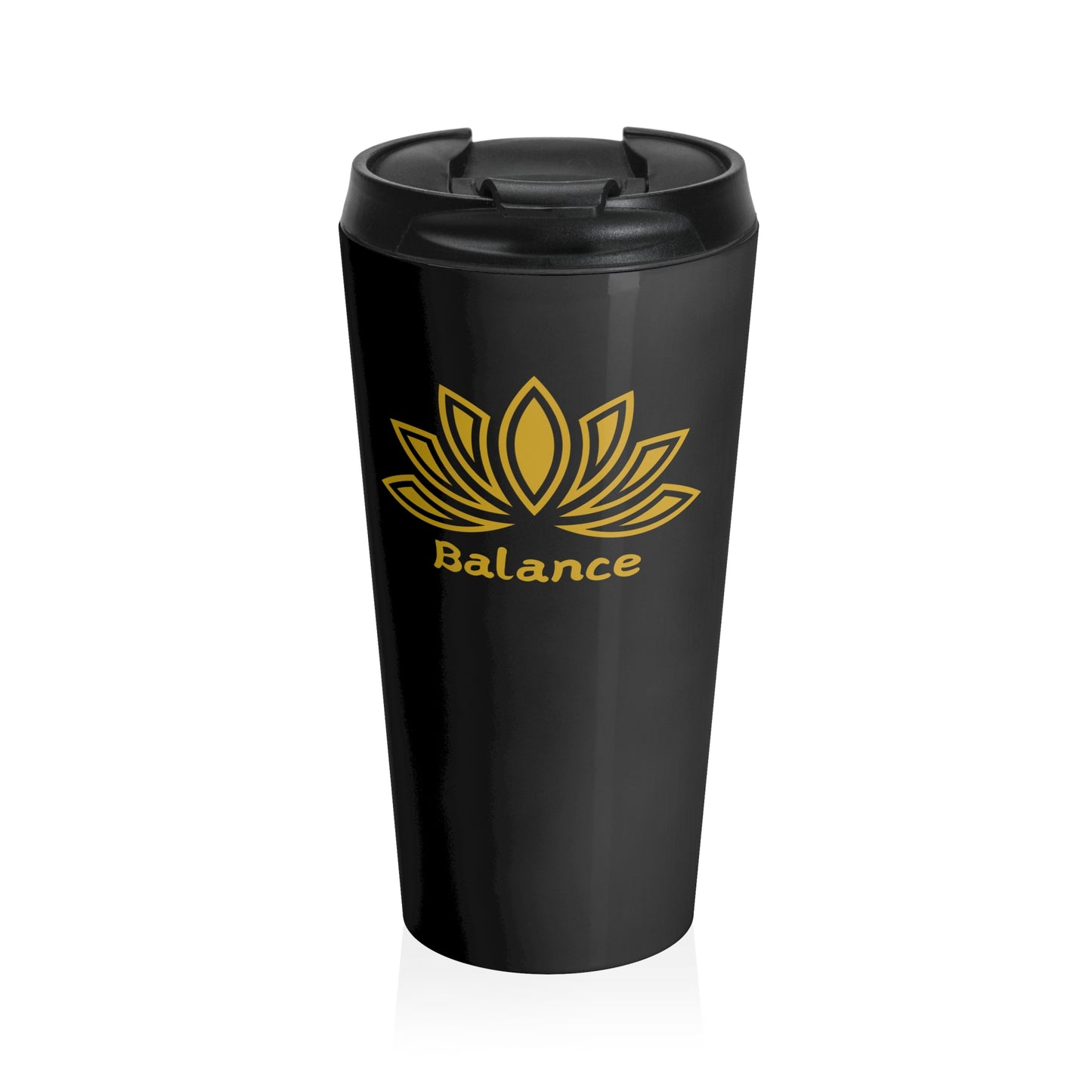 BALANCE (GOLD) STAINLESS STEEL TRAVEL MUG