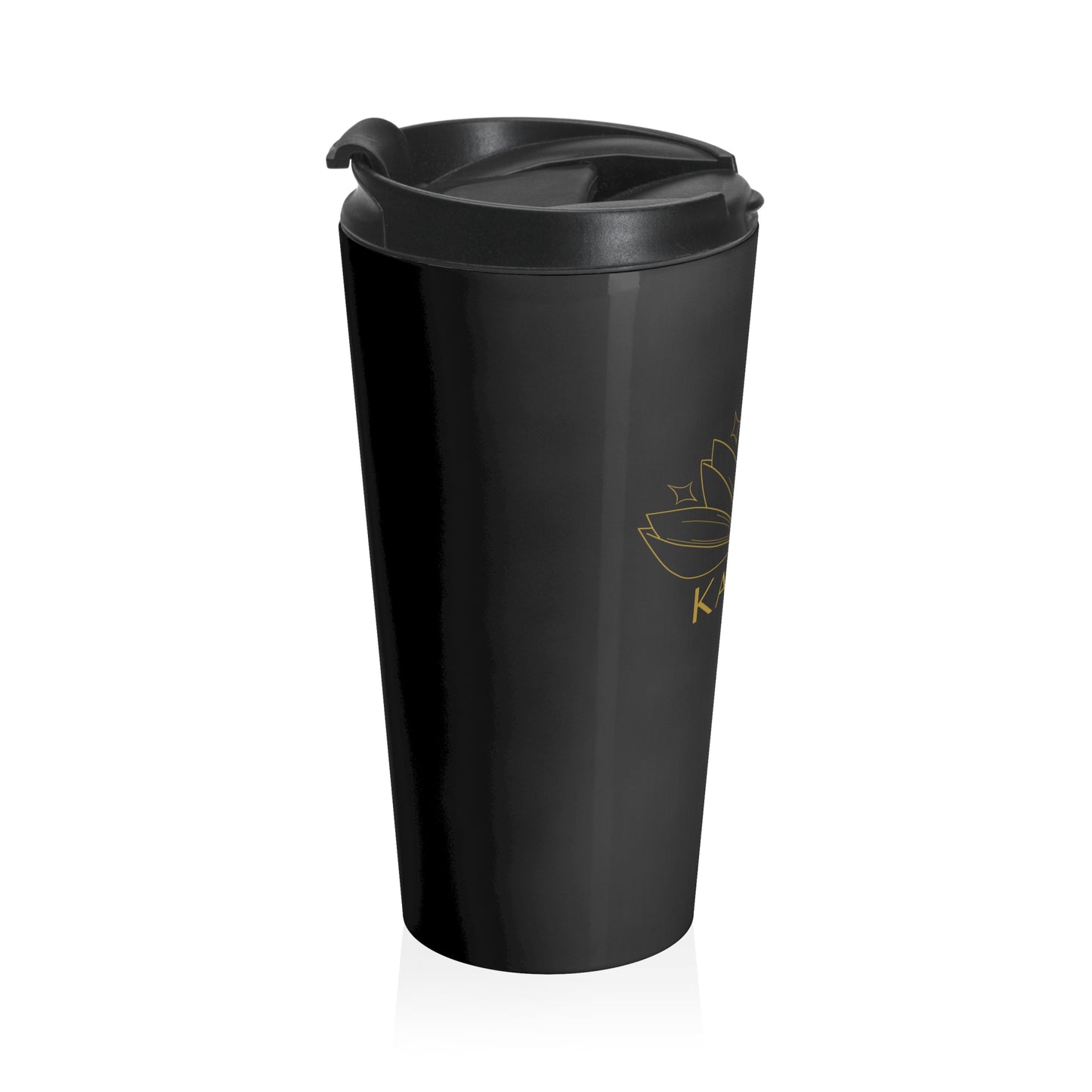 KAIVALI (BLACK) STAINLESS STEEL TRAVEL MUG