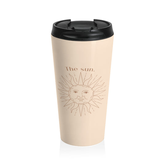 THE SUN STAINLESS STEEL TRAVEL MUG