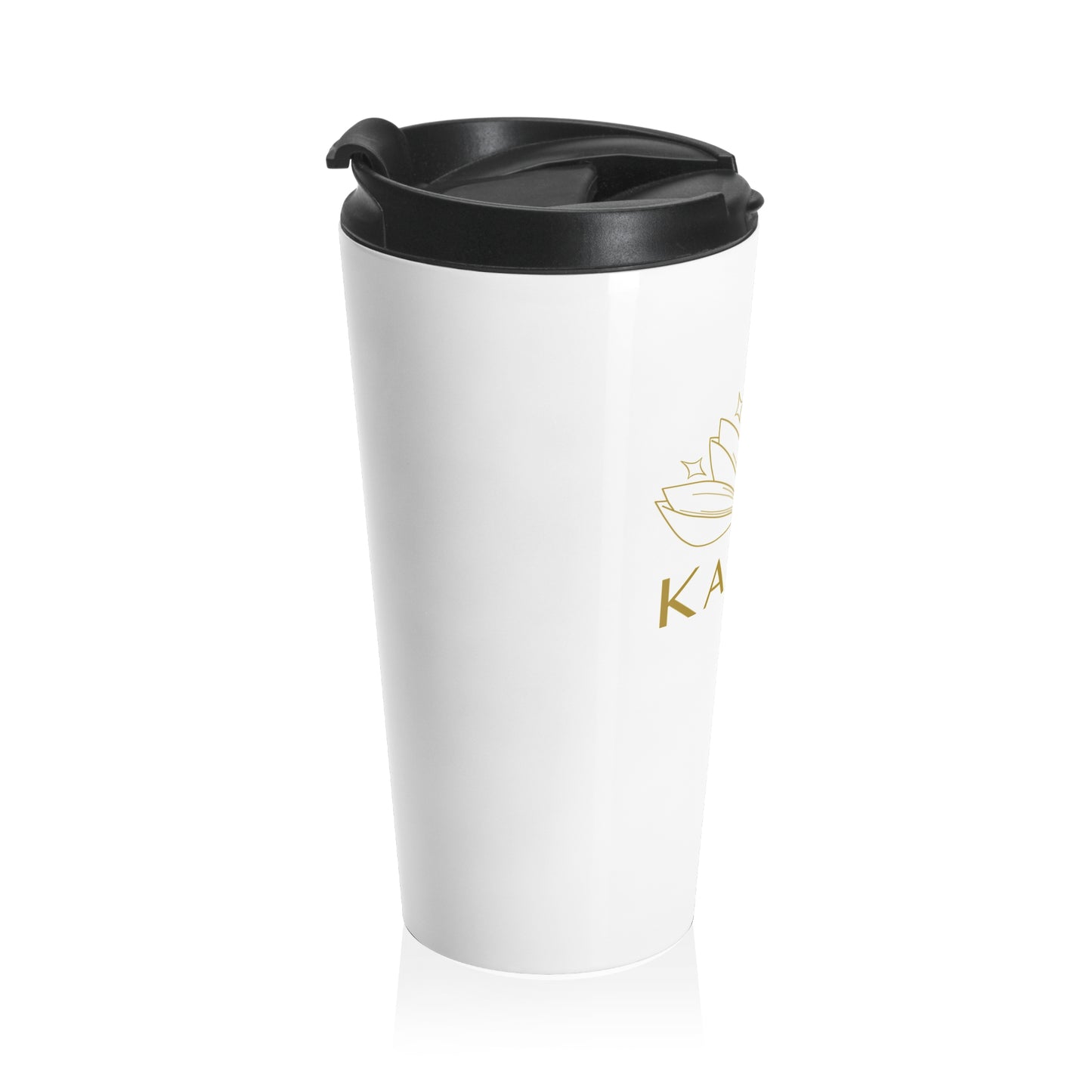 KAIVALI (WHITE) STAINLESS STEEL TRAVEL MUG