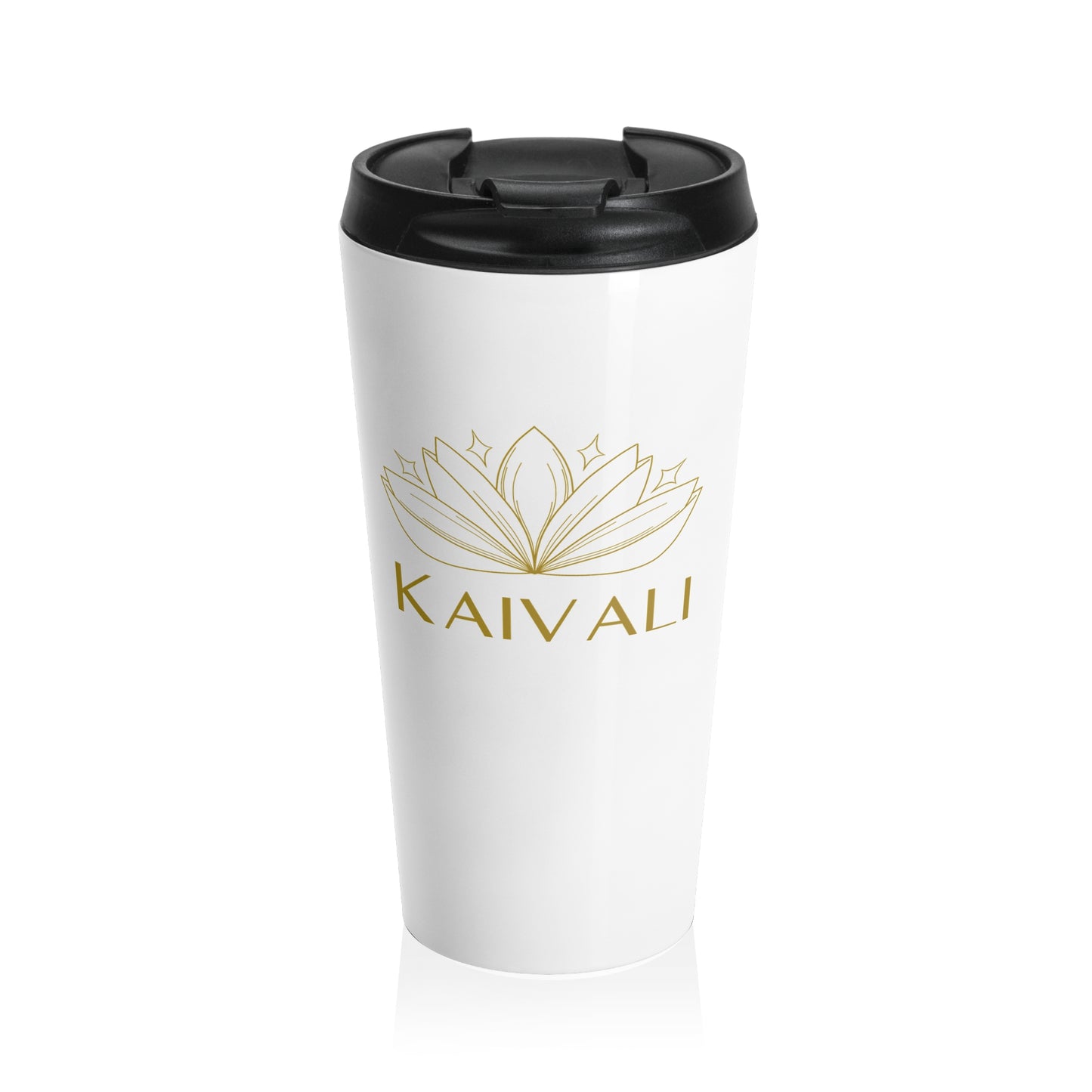 KAIVALI (WHITE) STAINLESS STEEL TRAVEL MUG