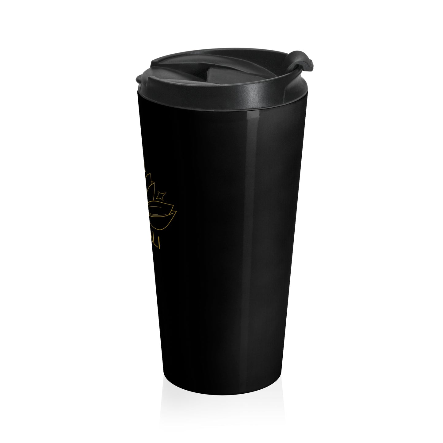 KAIVALI (BLACK) STAINLESS STEEL TRAVEL MUG