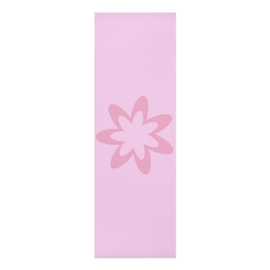 PINK SIMPLE FLOWER FOAM YOGA MAT