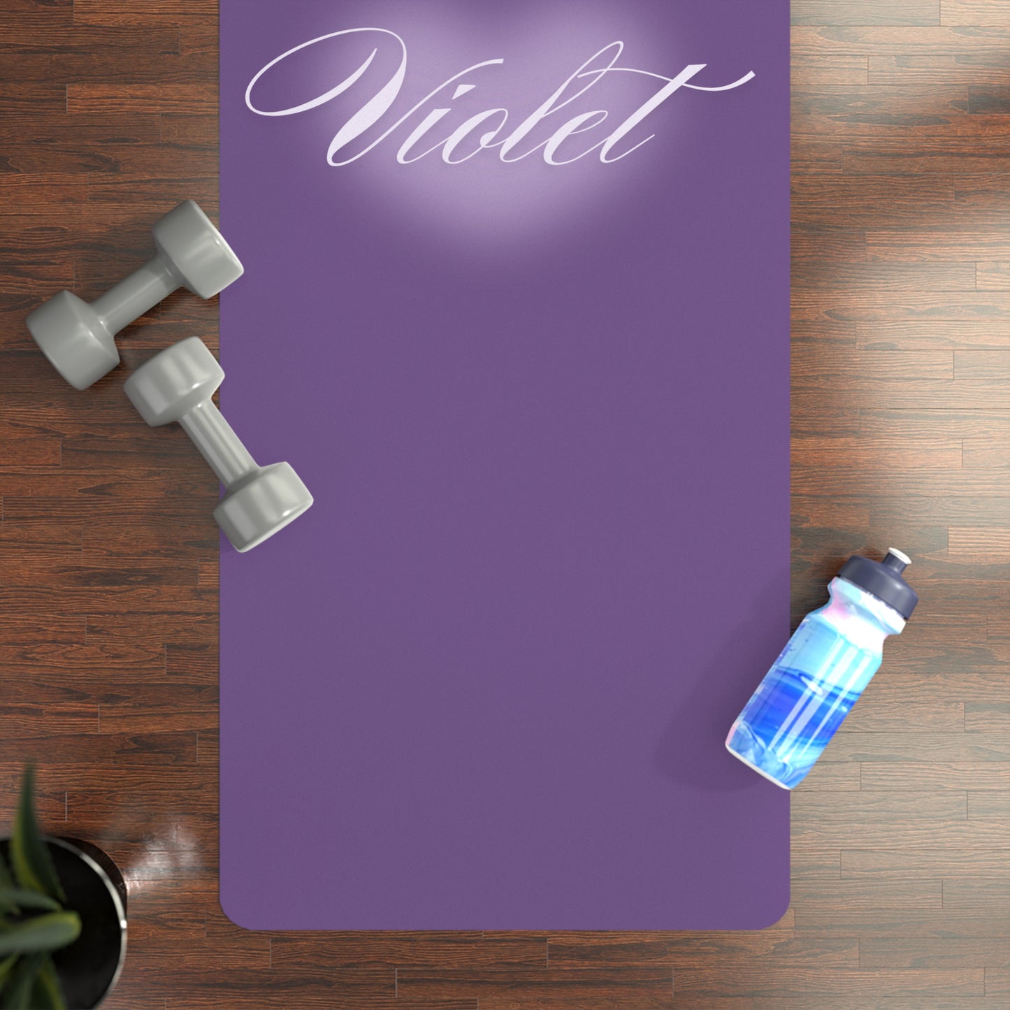 DARK VIOLET RUBBER YOGA MAT