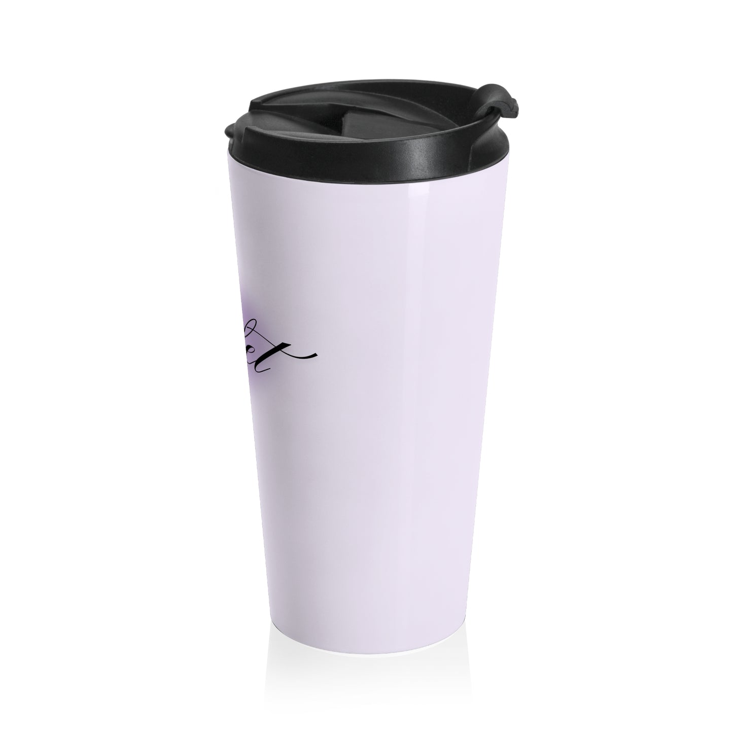 LIGHT VIOLET STAINLESS STEEL TRAVEL MUG