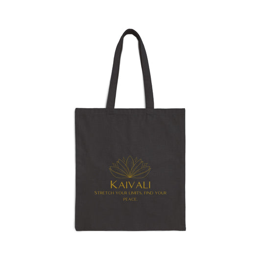 KAIVALI BLACK CANVAS TOTE BAG