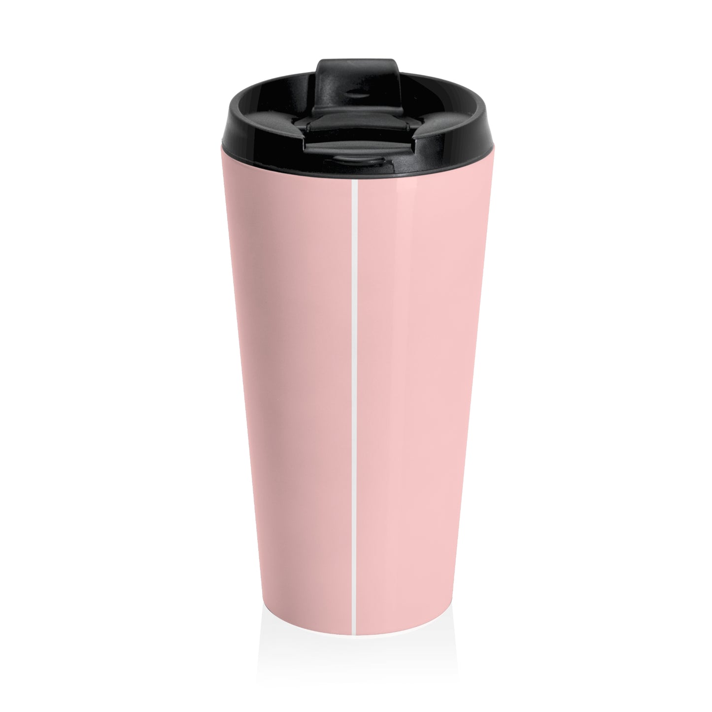 LIGHT PINK LOVE STAINLESS STEEL TRAVEL MUG