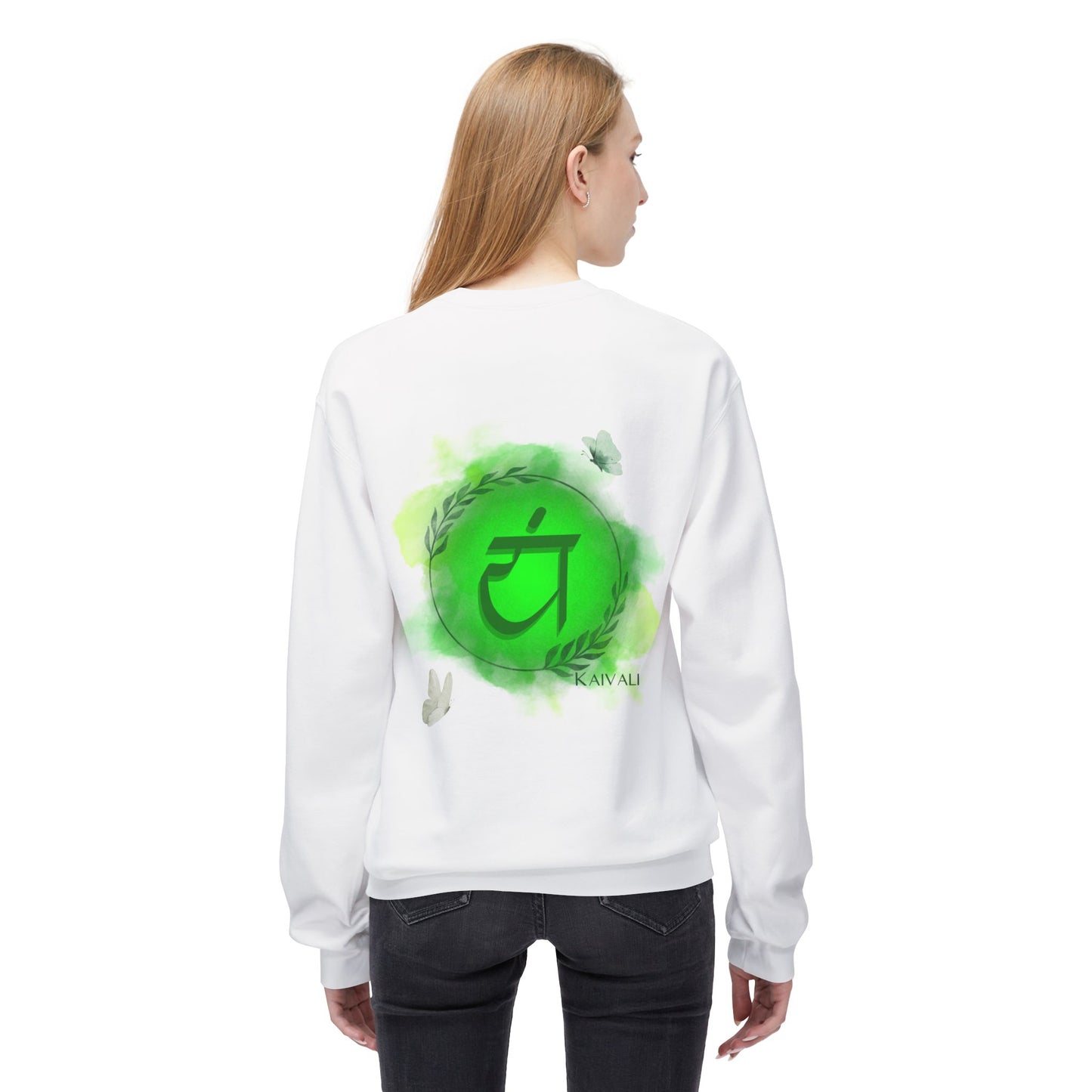 HEART CHAKRA UNISEX MIDWEIGHT SOFTSTYLE FLEECE CREWNECK SWEATSHIRT