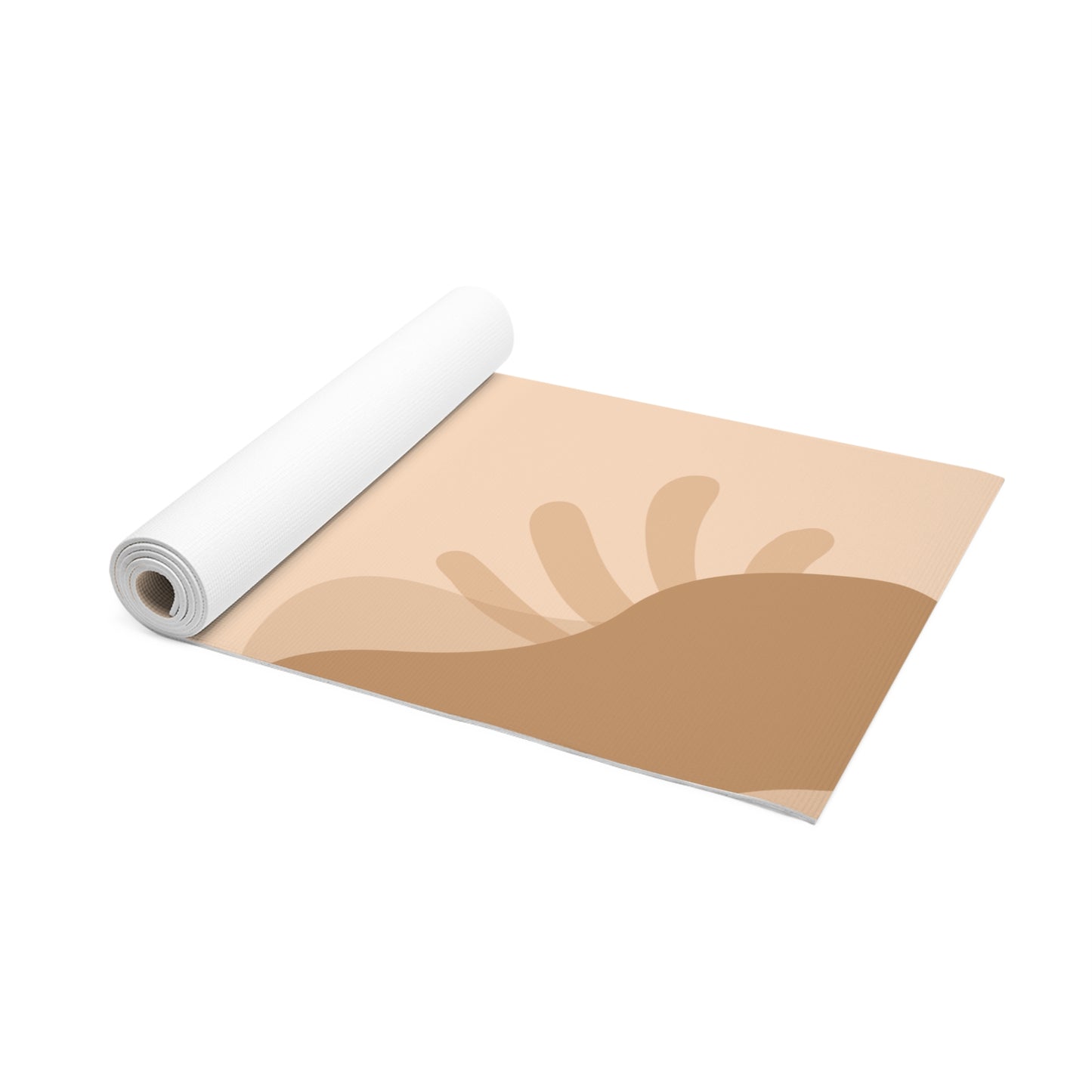 BEIGE & LIGHT BROWN AESTHETIC FOAM YOGA MAT