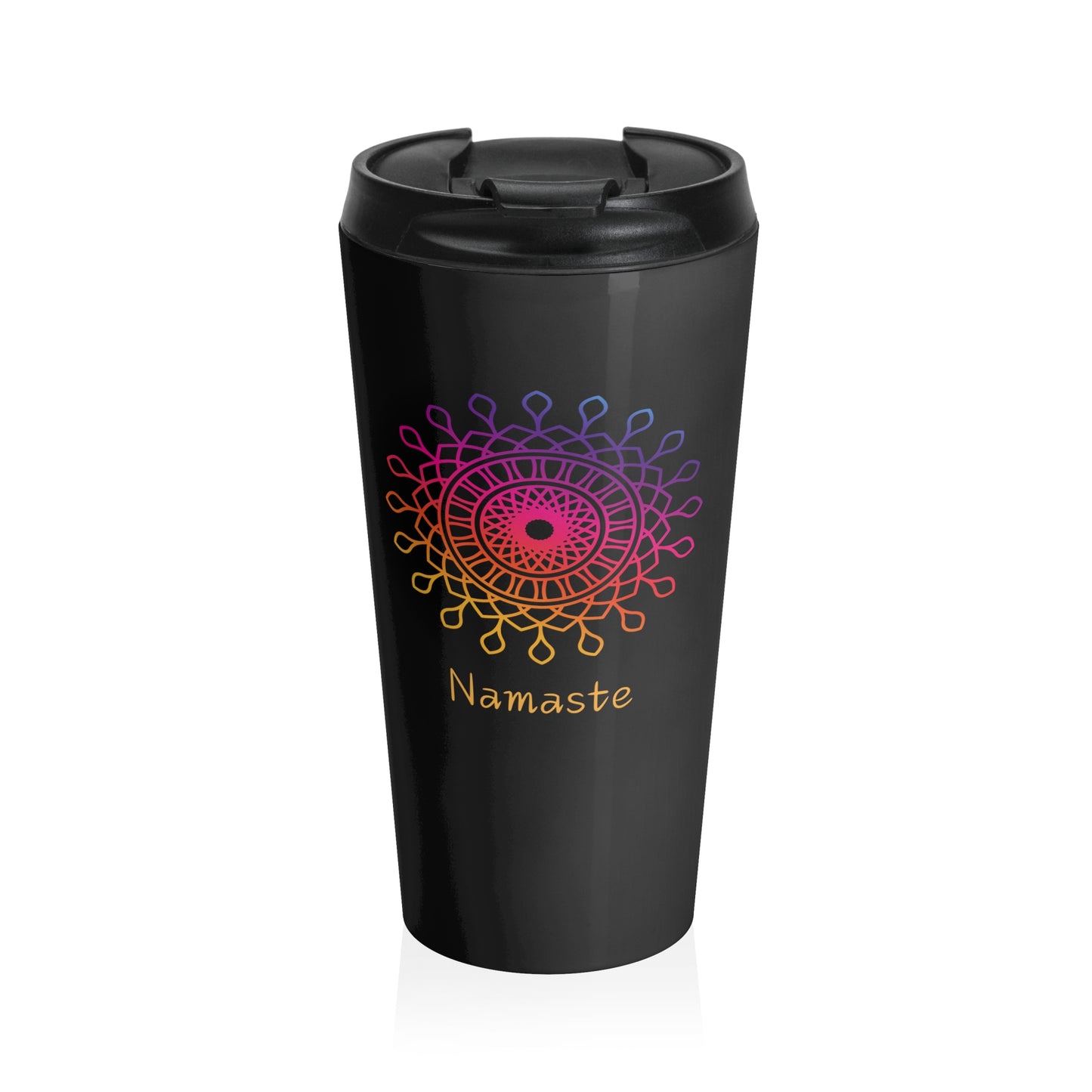 MANDALA STAINLESS STEEL TRAVEL MUG