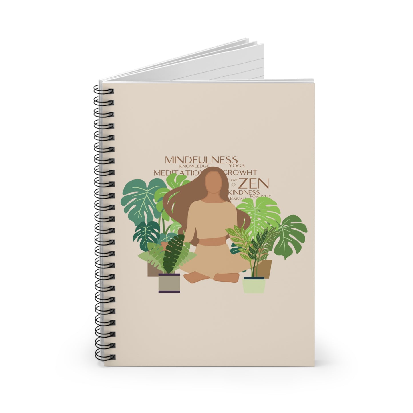 MEDITATION AESTHETIC SPIRAL NOTEBOOK - RULED LINE