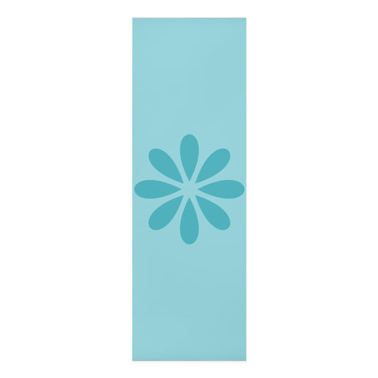 SEA BLUE FLOWER FOAM YOGA MAT